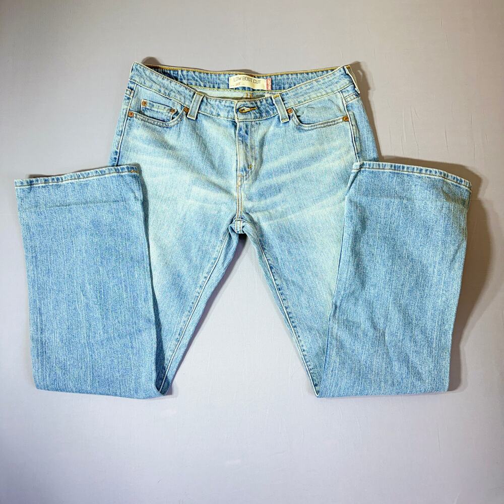Levis 545 Low Boot Cut Jeans Womens Size 12 M Light Wash‎ Denim